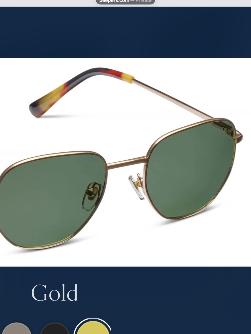 Peeper’s Positano 2.5 Hexagonal Sunglasses